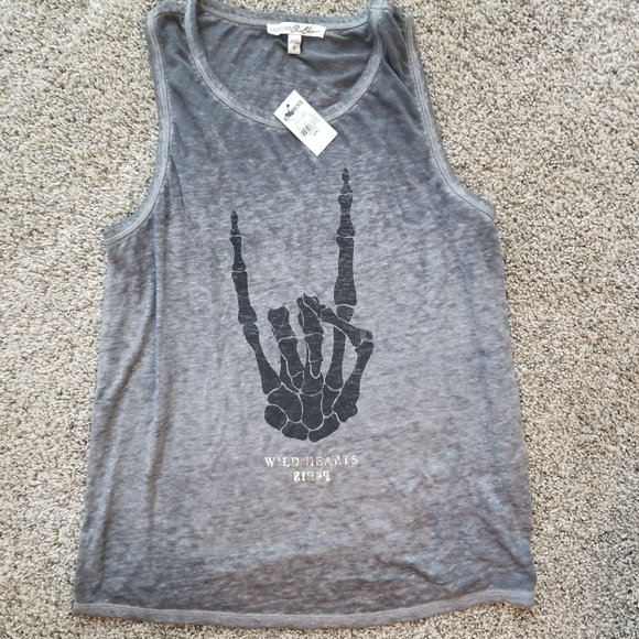 Express Tops - Express | faded wild hearts tank